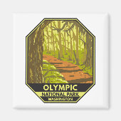 Nationaal park Hoh Rainforest Washington Magneet (Voorkant)