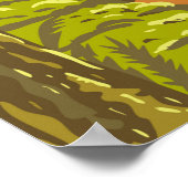 Nationaal park Hoh Rainforest Washington Poster (Hoek)