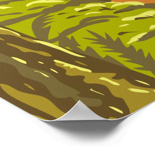 Nationaal park Hoh Rainforest Washington Poster (Hoek)