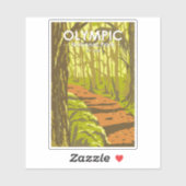 Nationaal park Hoh Rainforest Washington WA Sticker (Vel)