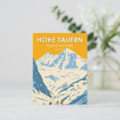 Nationaal park Hohe Tauern Alpine Oostenrijk Vinta Briefkaart (Staand voorkant)