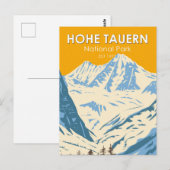 Nationaal park Hohe Tauern Alpine Oostenrijk Vinta Briefkaart (Voorkant / Achterkant)