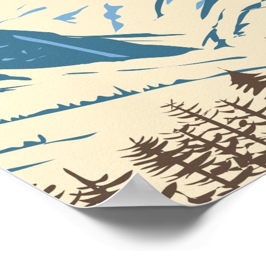 Nationaal park Hohe Tauern Alpine Oostenrijk Vinta Poster (Hoek)