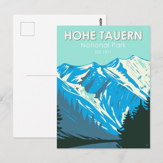 Nationaal park Hohe Tauern Oostenrijk  Briefkaart (Voorkant / Achterkant)