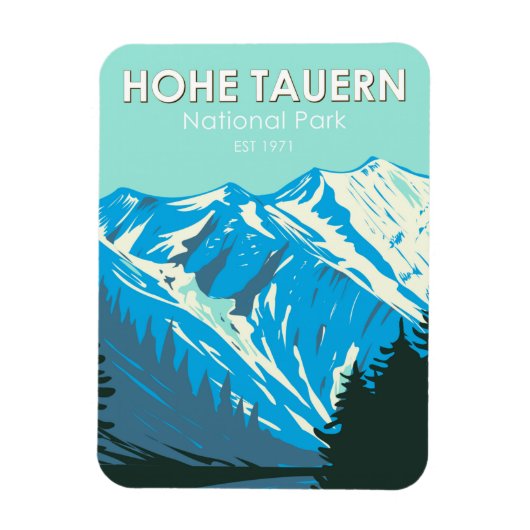 Nationaal park Hohe Tauern Oostenrijk Magneet (Verticaal)