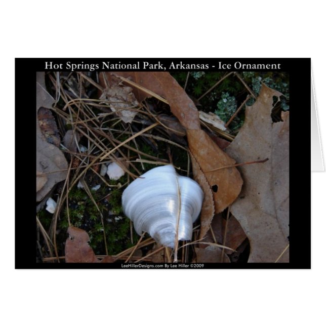 Nationaal park Hot Springs, AR - Ice Ornament Gift (Voorkant Horizontaal)