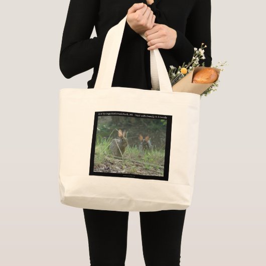 Nationaal park Hot Springs, AR Wild Rabbits Gifts Grote Tote Bag (Voorkant (product))