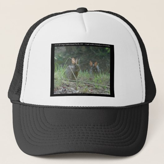Nationaal park Hot Springs, AR Wild Rabbits Gifts Trucker Pet (Voorkant)
