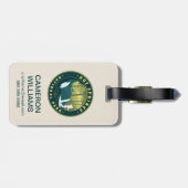 Nationaal park Hot Springs Bagagelabel (Achterkant horizontaal)