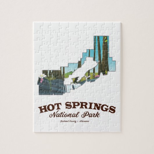 Nationaal park Hot springs,Garland County, Arkansa Legpuzzel (Verticaal)