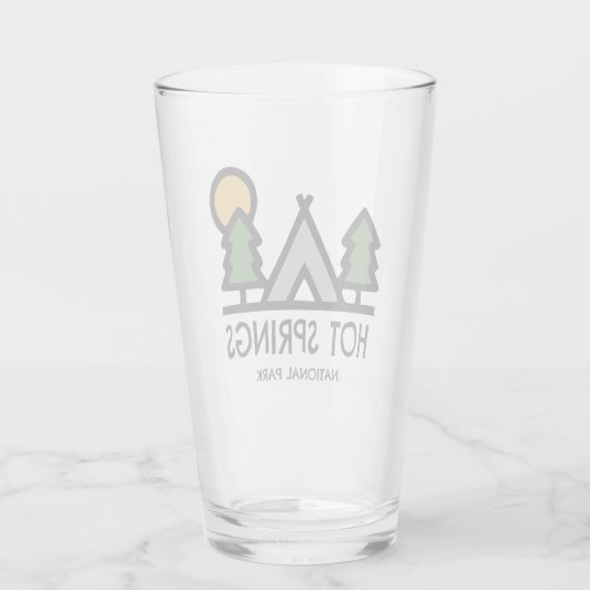 Nationaal park Hot Springs Glas (Achterkant)