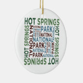 Nationaal park Hot Springs Keramisch Ornament (Rechts)
