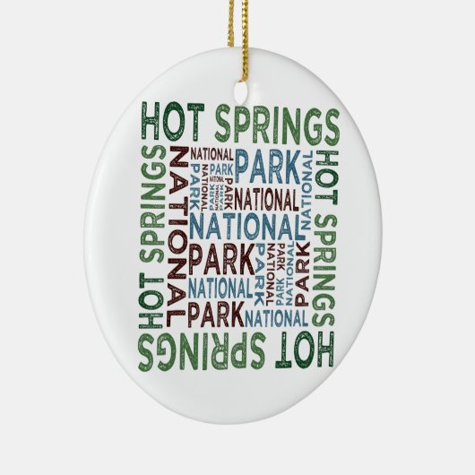 Nationaal park Hot Springs Keramisch Ornament (Rechts)