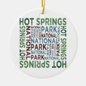 Nationaal park Hot Springs Keramisch Ornament (Voorkant)