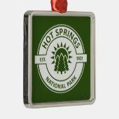 Nationaal park Hot Springs Metalen Ornament (Rechts)