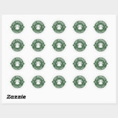 Nationaal park Hot Springs Ronde Sticker (Vel)