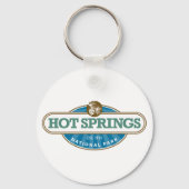 Nationaal park Hot Springs Sleutelhanger (Voorkant)