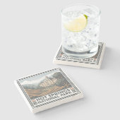 Nationaal park Hot Springs Stenen Onderzetter (Zijkant)