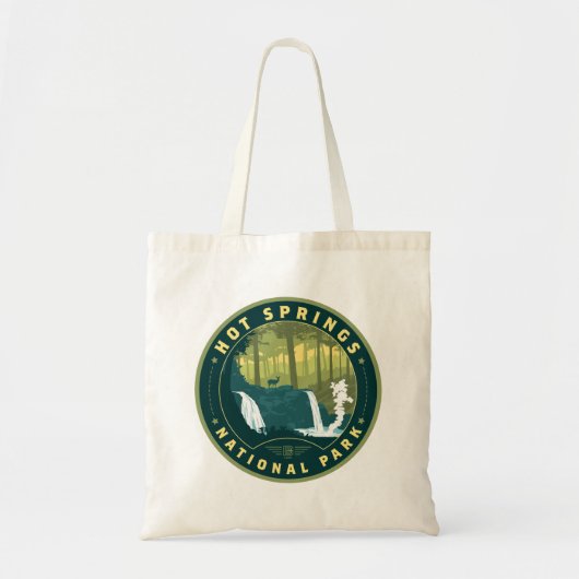 Nationaal park Hot Springs Tote Bag (Voorkant)