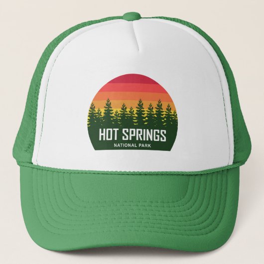 Nationaal park Hot Springs Trucker Pet (Voorkant)