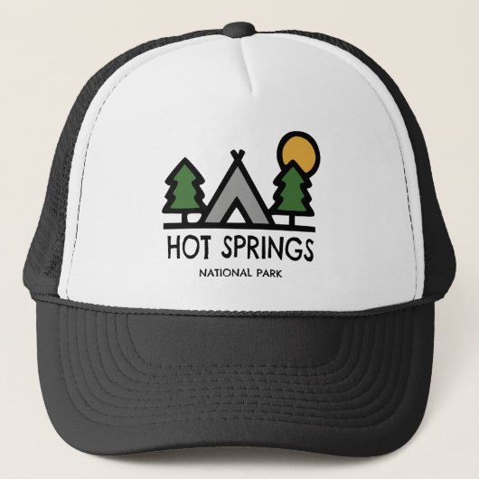 Nationaal park Hot Springs Trucker Pet (Voorkant)