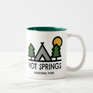 Nationaal park Hot Springs Tweekleurige Koffiemok