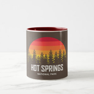 Nationaal park Hot Springs Tweekleurige Koffiemok
