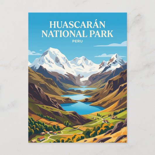 Nationaal park Huascarán Peru Briefkaart (Voorkant)