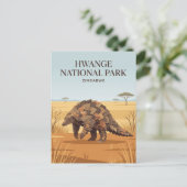 Nationaal park Hwange Zimbabwe Briefkaart (Staand voorkant)