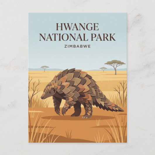 Nationaal park Hwange Zimbabwe Briefkaart (Voorkant)