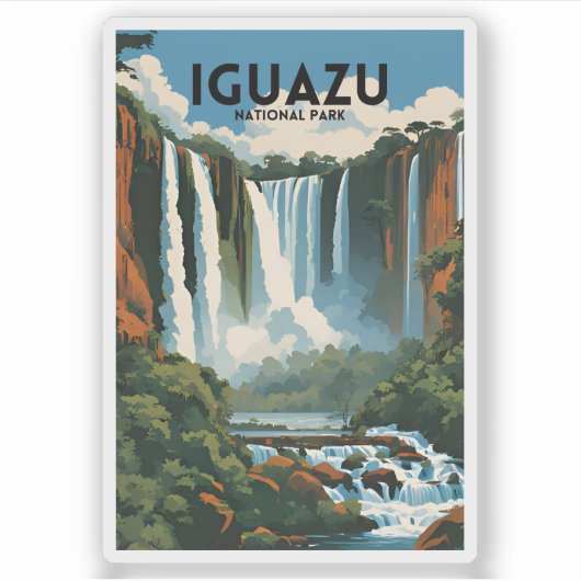Nationaal park Iguazu Sticker (Voorkant)