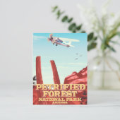 Nationaal park in de benauwde bosbouw, Arizona. Briefkaart (Staand voorkant)