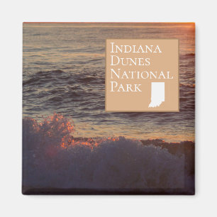 Nationaal park Indiana Dunes - Beach Waves Magneet