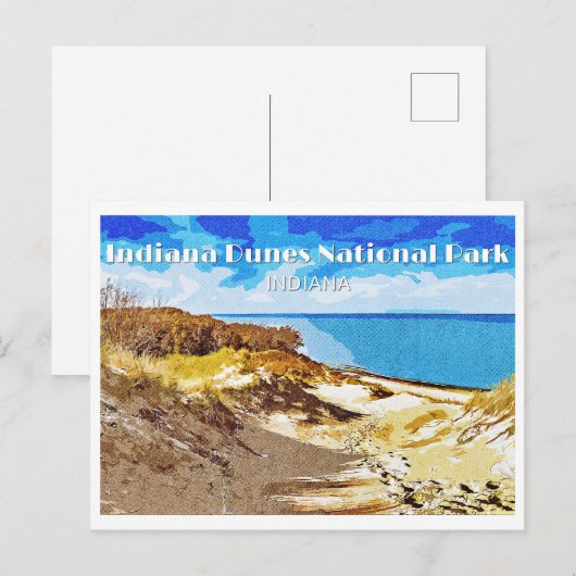 Nationaal Park Indiana Dunes Briefkaart (Voorkant / Achterkant)