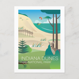 Nationaal Park Indiana Dunes Briefkaart