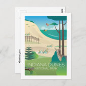 Nationaal Park Indiana Dunes Briefkaart (Voorkant / Achterkant)