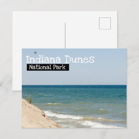 Nationaal park Indiana Dunes - Chicago Uitzicht Briefkaart (Voorkant / Achterkant)