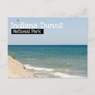 Nationaal park Indiana Dunes - Chicago Uitzicht Briefkaart