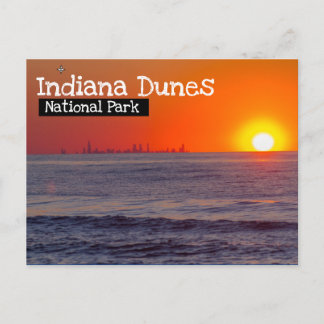 Nationaal park Indiana Dunes - Chicago Uitzicht Briefkaart