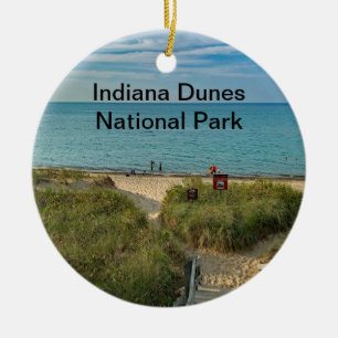 Nationaal Park Indiana Dunes Keramisch Ornament