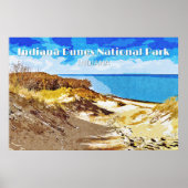 Nationaal Park Indiana Dunes Poster (Voorkant)