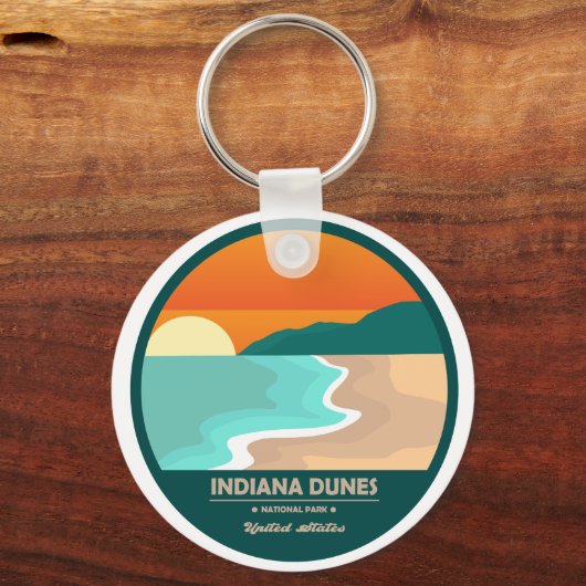 Nationaal park Indiana dunes Sleutelhanger (Voorkant)