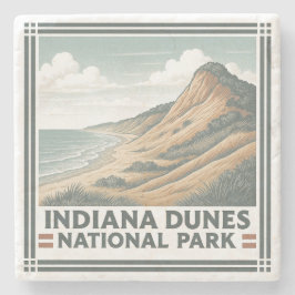 Nationaal Park Indiana Dunes Stenen Onderzetter