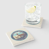 Nationaal Park Indiana Dunes Stenen Onderzetter (Zijkant)