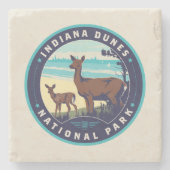 Nationaal Park Indiana Dunes Stenen Onderzetter (Voorkant)