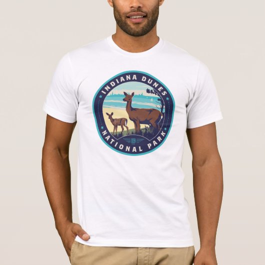 Nationaal Park Indiana Dunes T-shirt (Voorkant)