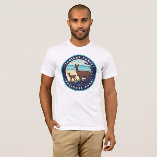 Nationaal Park Indiana Dunes T-shirt (Voorkant volledig)