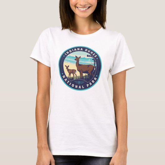 Nationaal Park Indiana Dunes T-shirt (Voorkant)