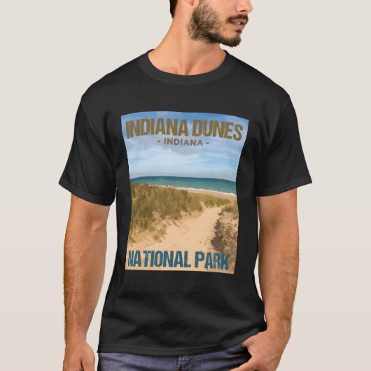 Nationaal Park Indiana Dunes T-shirt (Voorkant)
