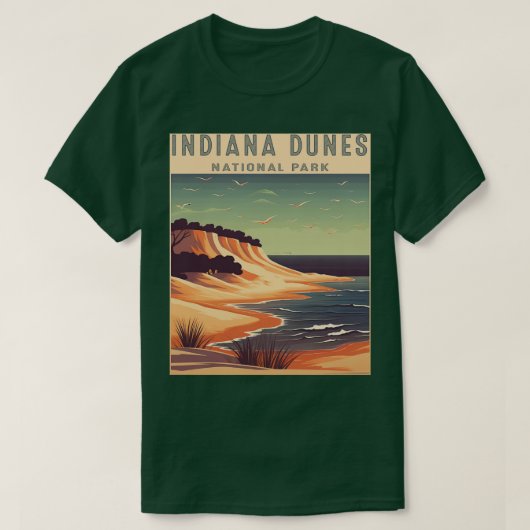 Nationaal Park Indiana Dunes T-shirt (Design voorkant)